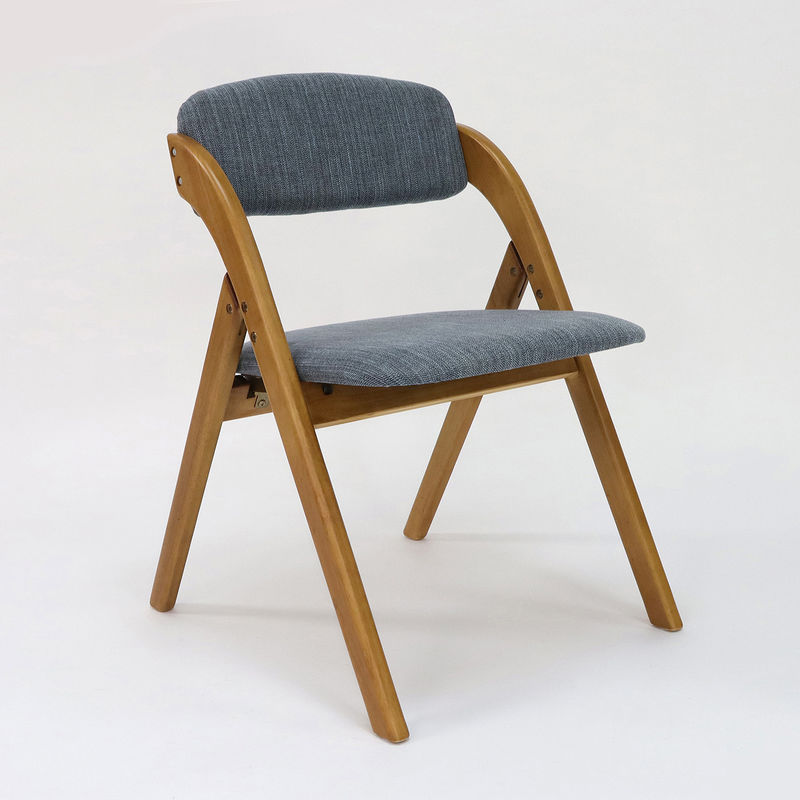 Customized Vintage Style Wooden Dining Chair with Foldable Design and Fabric Cover